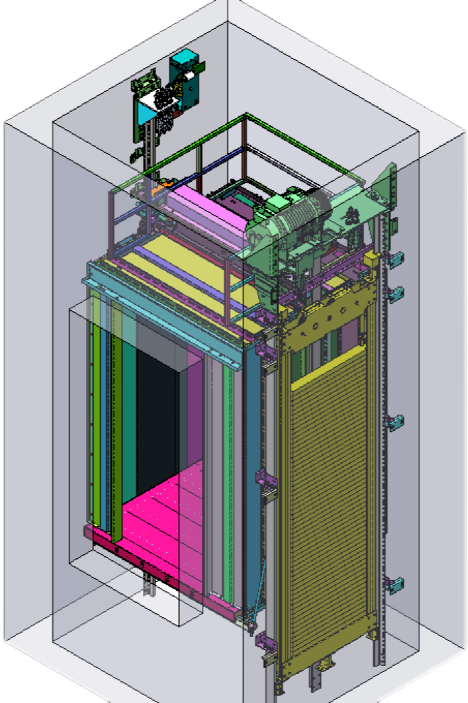 Model Peak: Compact Elevator Structure for Space-Limited Shafts | Metron