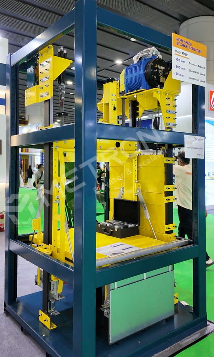 Model Peak: Compact Elevator Structure for Space-Limited Shafts | Metron